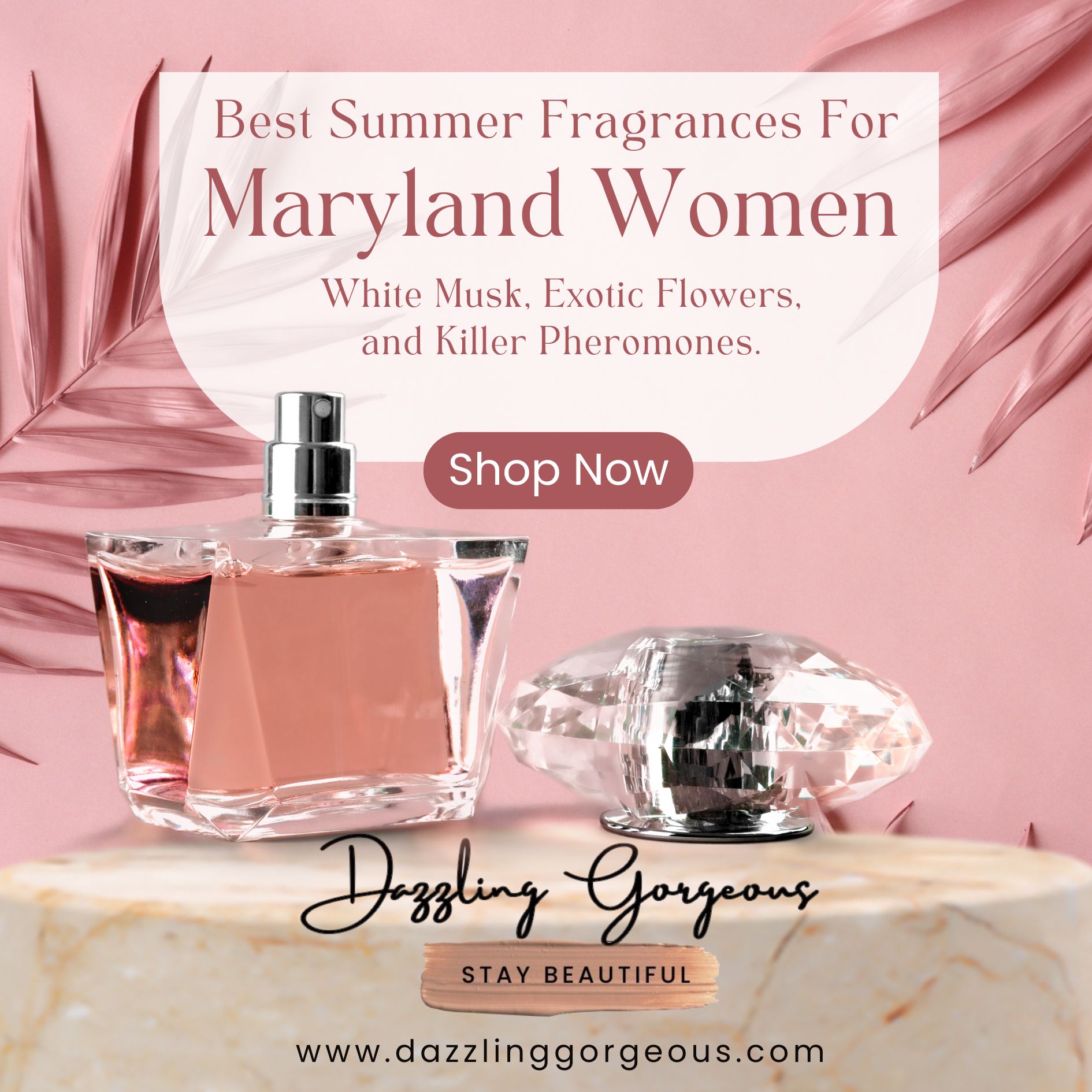 Pink Modern Fragrance Promotional Instagram Post
