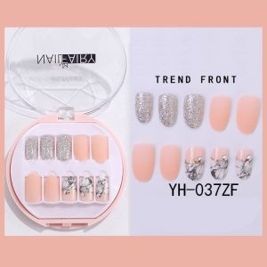 Korean Wearable Nail Art Short 30 Pieces In A Box