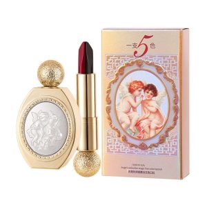 Magic 5-color Lipstick Matte White No Stain On Cup Three-color - Image 1