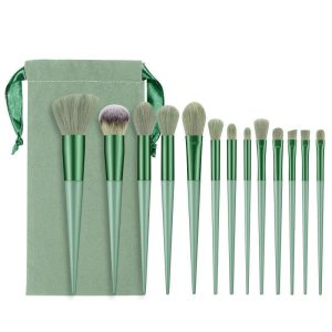 Beauty Brush Set Four Seasons Green 13 Makeup Brush Set Fix Quick-Drying Fiber Soft Hhair Wizard Of Oz - Image 5