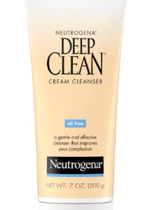 Neutrogena Deep Clean Oil-Free Daily Facial Cream Cleanser