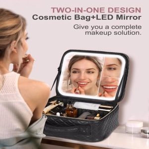 Travel Makeup Bag With Light Up Mirror - Image 3