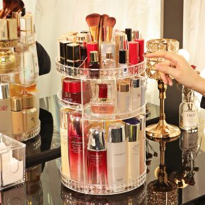 Makeup Organizer, 360 Degree Rotating Adjustable Cosmetic Organizer Makeup Storage - Image 5