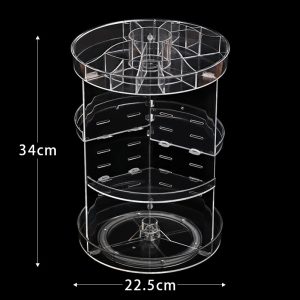 Makeup Organizer, 360 Degree Rotating Adjustable Cosmetic Organizer Makeup Storage - Image 7