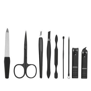 9pcs/set Portable Nail Clipper Cutter File Cuticle Pusher Tools Set For Manicure Pedicure - Image 6