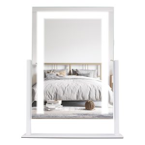 Vanity Mirror with Light 3 Lighting Colors Dimmable Brightness Smart Touch Control 10X Magnifying Mirror 360°Rotation LED Lighted Makeup Mirror for Desk Bedroom Dressing Room GPCT5181 - Image 11