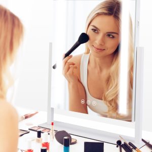 Vanity Mirror with Light 3 Lighting Colors Dimmable Brightness Smart Touch Control 10X Magnifying Mirror 360°Rotation LED Lighted Makeup Mirror for Desk Bedroom Dressing Room GPCT5181 - Image 10