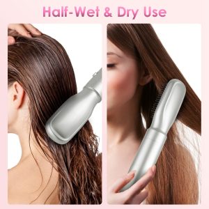6 In 1 Hot Air Styler Volumizer Straightener Curler Dryer Automatic Wrap Styler Hair Dryer Brush Set with 3 Temp Settings ALCI Plug Glove Cable Zip Tie - Image 7