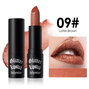 PSJ301-028 12 colors shiny matte lipstick Carved pearlescent glitter lipstick 3pc mixed sales Matte velvet lip lipstick makeup Velvet matte texture 24h Single product 0.4g Matte color - Image 13