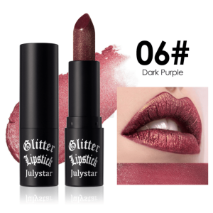 PSJ301-028 12 colors shiny matte lipstick Carved pearlescent glitter lipstick 3pc mixed sales Matte velvet lip lipstick makeup Velvet matte texture 24h Single product 0.4g Matte color - Image 17