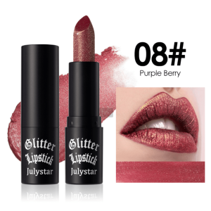 PSJ301-028 12 colors shiny matte lipstick Carved pearlescent glitter lipstick 3pc mixed sales Matte velvet lip lipstick makeup Velvet matte texture 24h Single product 0.4g Matte color - Image 18