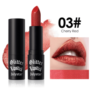 PSJ301-028 12 colors shiny matte lipstick Carved pearlescent glitter lipstick 3pc mixed sales Matte velvet lip lipstick makeup Velvet matte texture 24h Single product 0.4g Matte color - Image 9