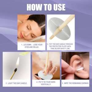 EELHOE Aromatherapy Ear Candle Gentle Cleansing Treatment Relaxing With Multicolor Ear Candle Set - Image 5