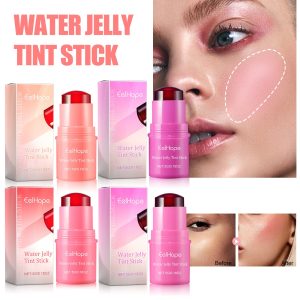Eelhope Water Jelly Tint Stick, Blush Whitening Natural Long Lasting Lip Matte Moisturizing Lip Color Makeup Combination - Image 5