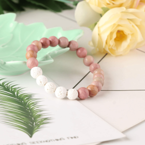 Lava Rock Bracelets; Diffuser Bracelets for Aromatherapy Essential Oils; Anxiety Bracelet Stress Relief Beads Bracelets Healing Stone Relaxation Gift - Image 6