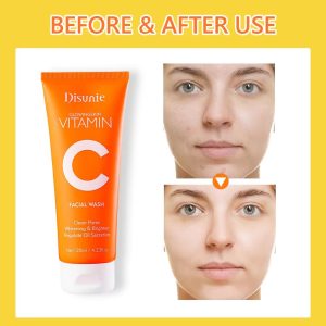 Vitamin C Amino Acid Facial Cleanser Face Glow And Cleans Whitening Brightening Oil Control Face Wash For Men Women - Image 5