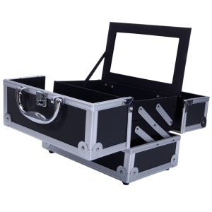 Makeup Train Case Portable Cosmetics & Jewelries Box Storage Organizer Classic & Concise YF - Image 4