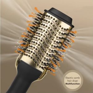 One Step Hair Dryer and Volumiser 1000W Blow Dryer Brush Hot Air Styling Brush Professional Hair Straightener Curler Travel Friendly Heated Hairbrush with Free Gift - Image 7