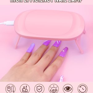 Acrylic Nail Kit Dip Powder Nail Kit Starter with Drill and UV Light, 20 Colors Fast Dry Powder Nail Dipping kit, with Base & Top Coat Activator Dip Nail Kit for French Nail Art Manicure DIY - Image 5