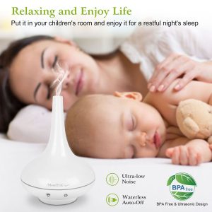 Ultrasonic Cool Mist Humidifier 200ml Aroma Essential Oil Diffuser with Colorful Lights Waterless Auto Off for Office Home Yoga Spa - Image 10