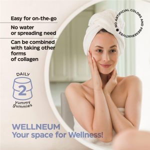 Collagen Peptide Gummies for Women and Men 3000 Mg Collagen Gummy Supplement for Healthy Hear Skin Nails and Bones Hyaluronic Acid Biotin Keratin Saw Palmetto Sugar Free No GMO and Gluten - Image 5